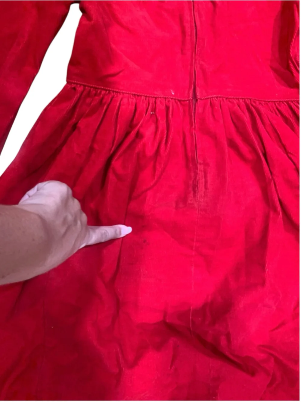 Vtg 90’s Girls Ruth Carolina Red and White Lace Holiday/Christmas Dress Size 14